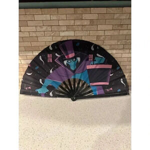 Disney park's haunted mansion hatbox ghost‎ handheld folding fan bs